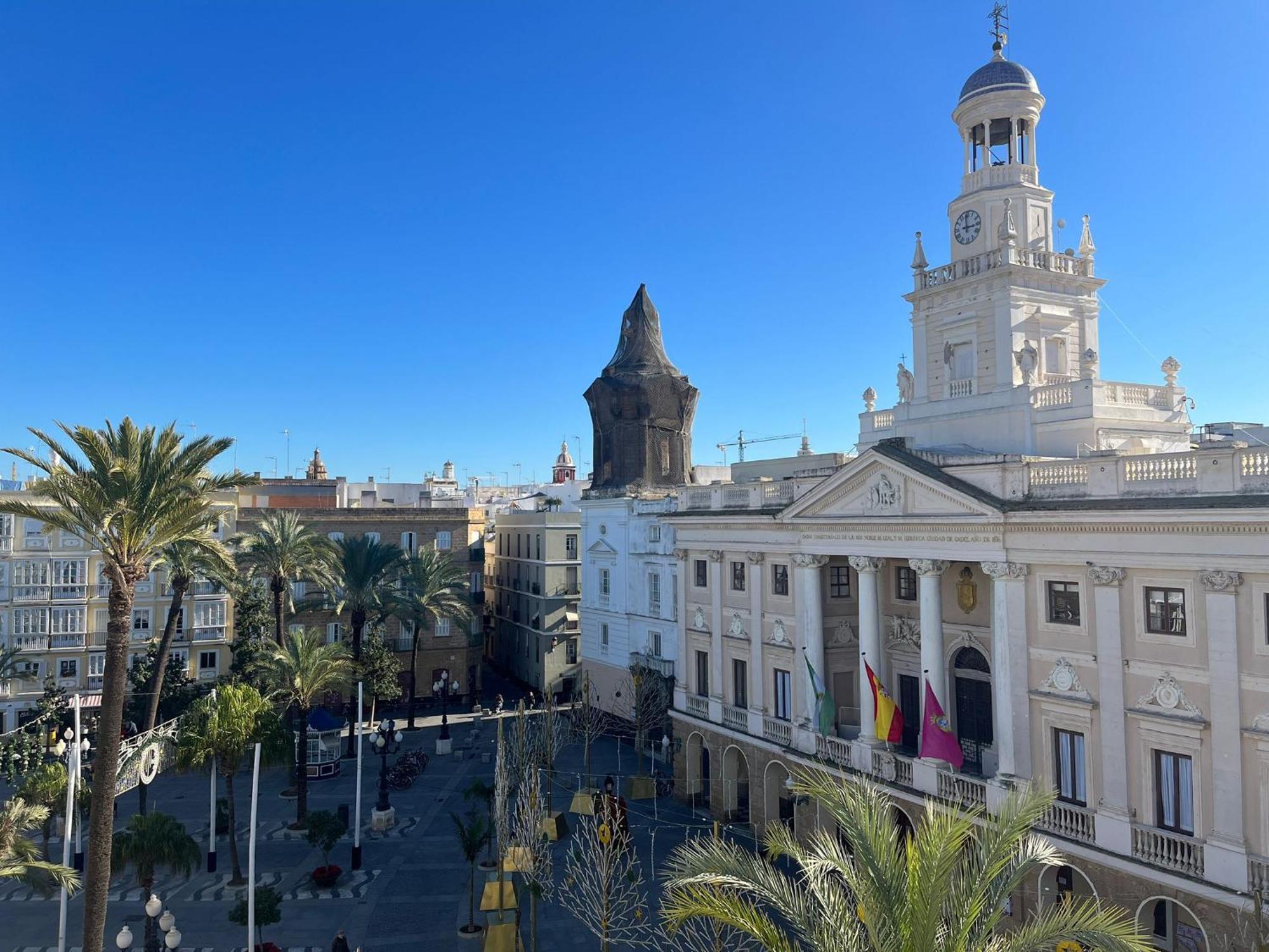 Apartamento The Traveller`s house Atico la plaza con terraza mirador Cádiz Exterior foto